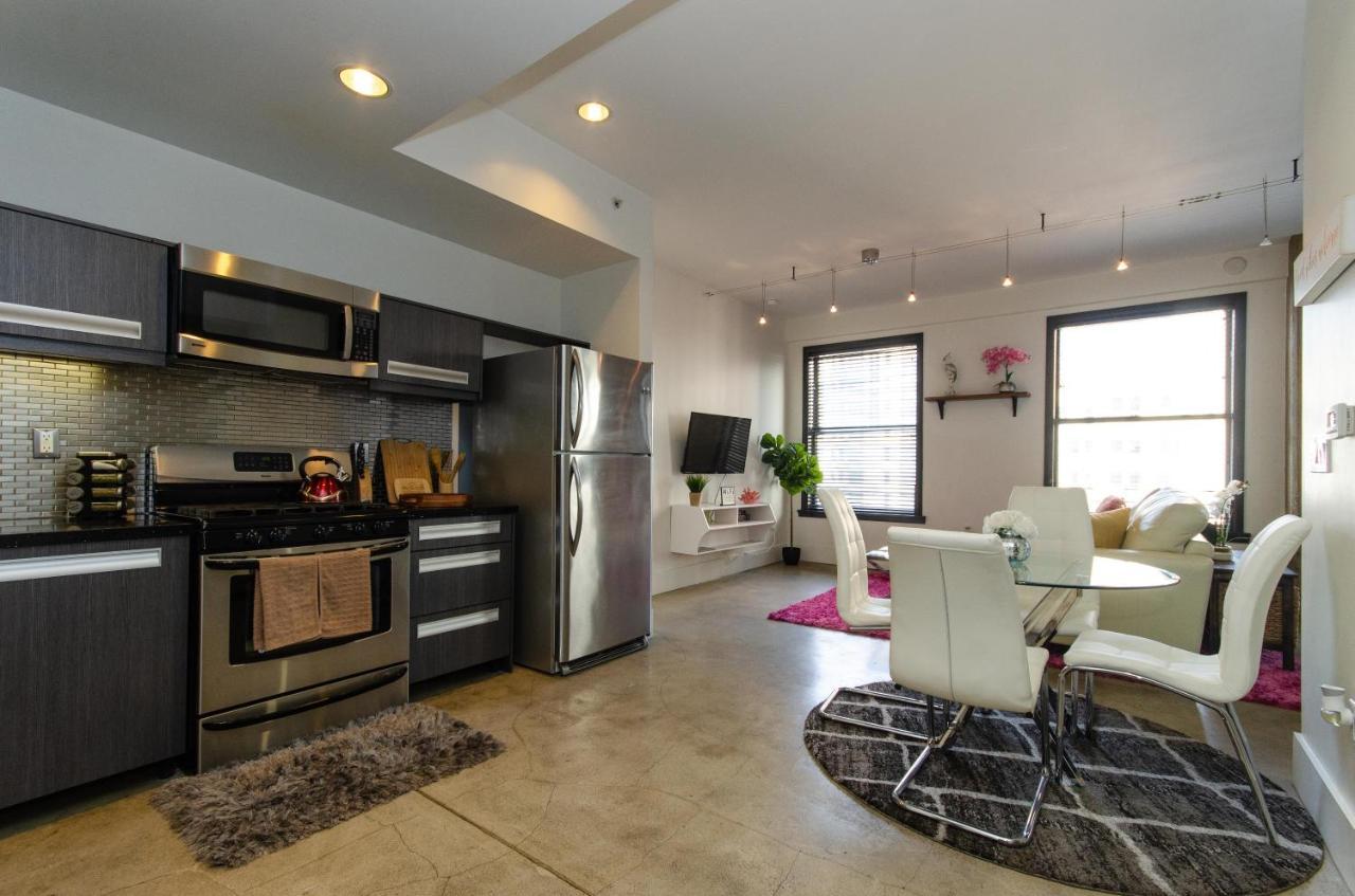 Modern Loft With Rooftop Lounge In Dtla Apartment Los Angeles Bagian luar foto